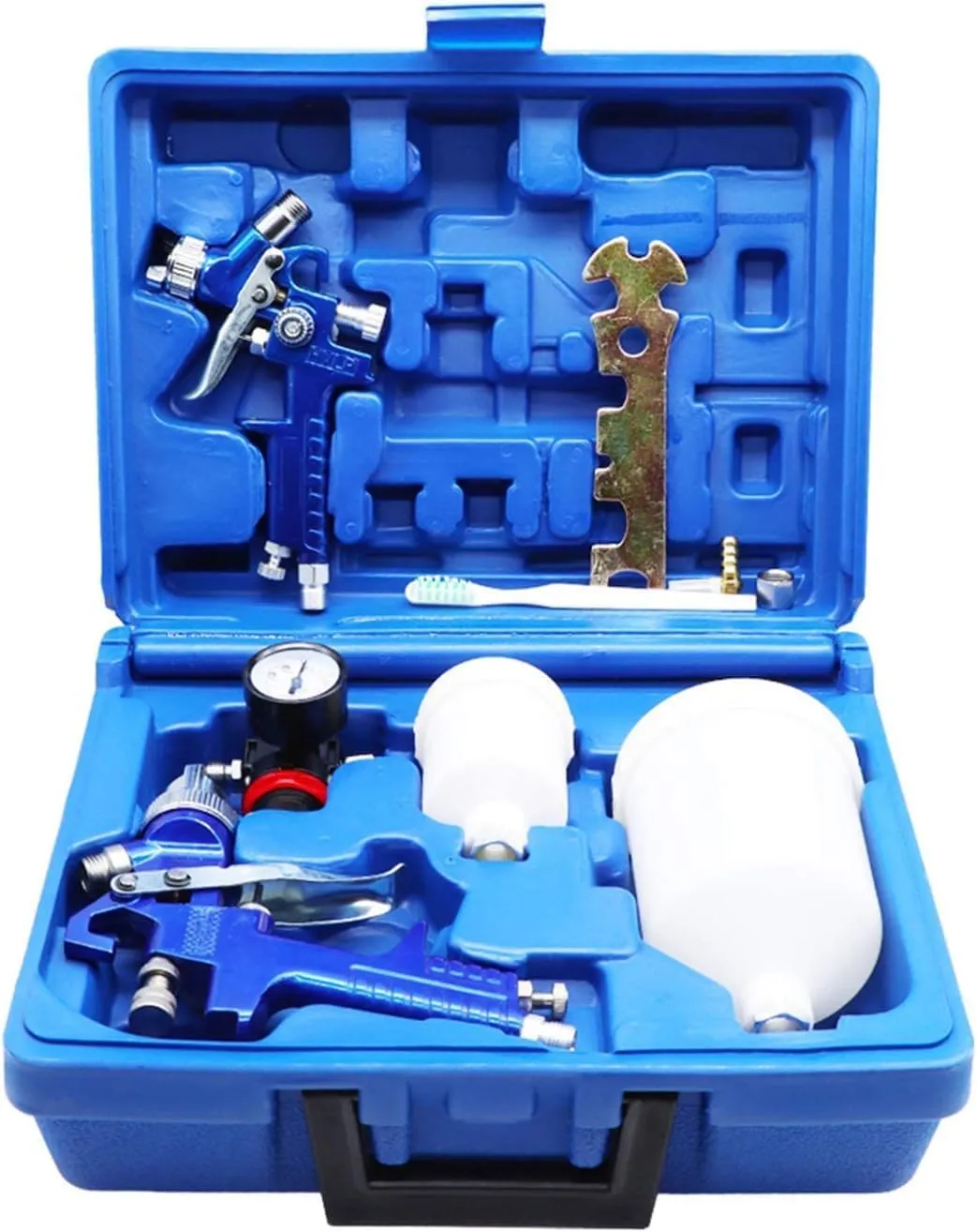 Bild von HVLP Lackierpistole Set mit 0,8 mm und 1,4 mm Düsen für Profi-Anwendungen