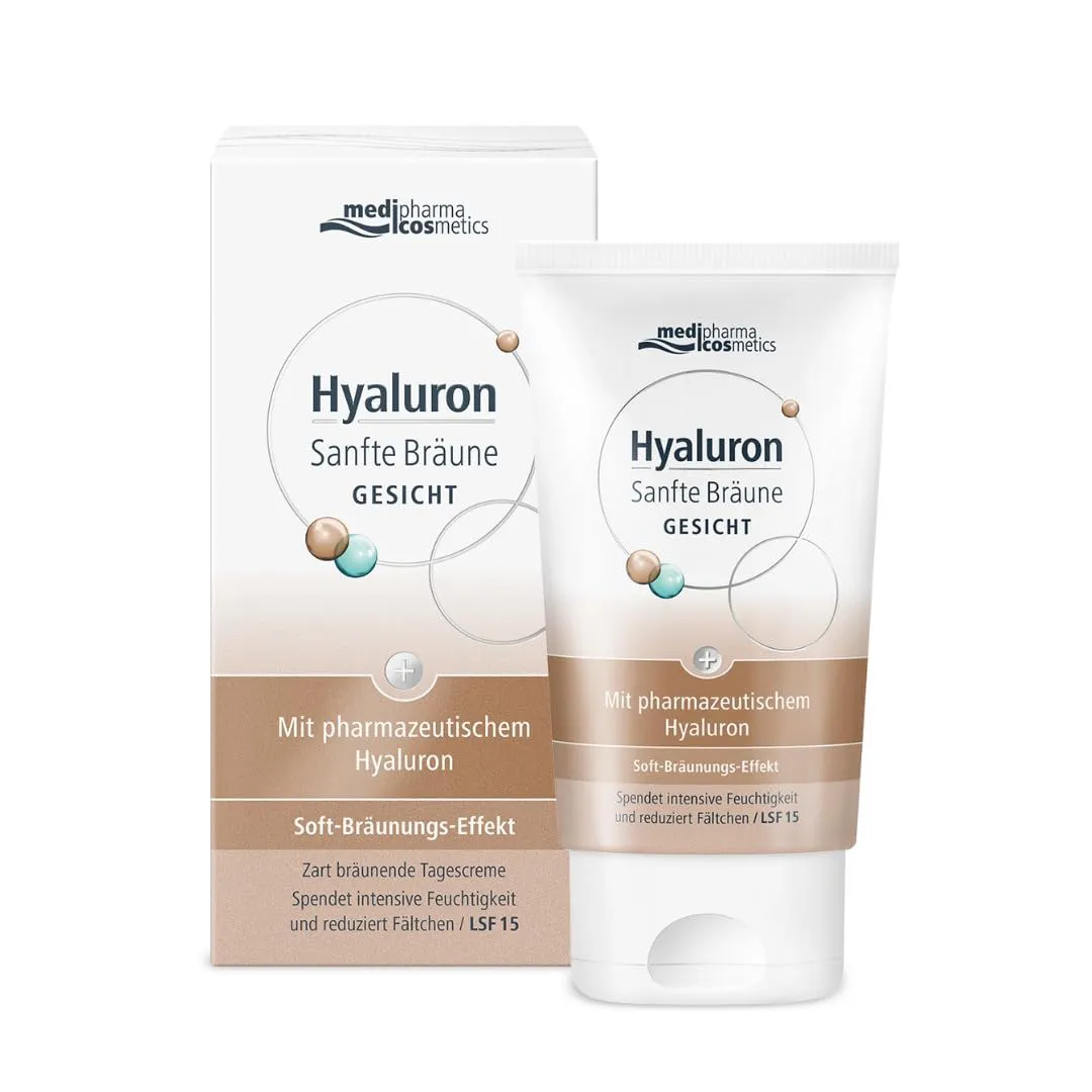 Bild von Hyaluron Gesichtscreme 50ml für sanfte Bräune und intensive Feuchtigkeit