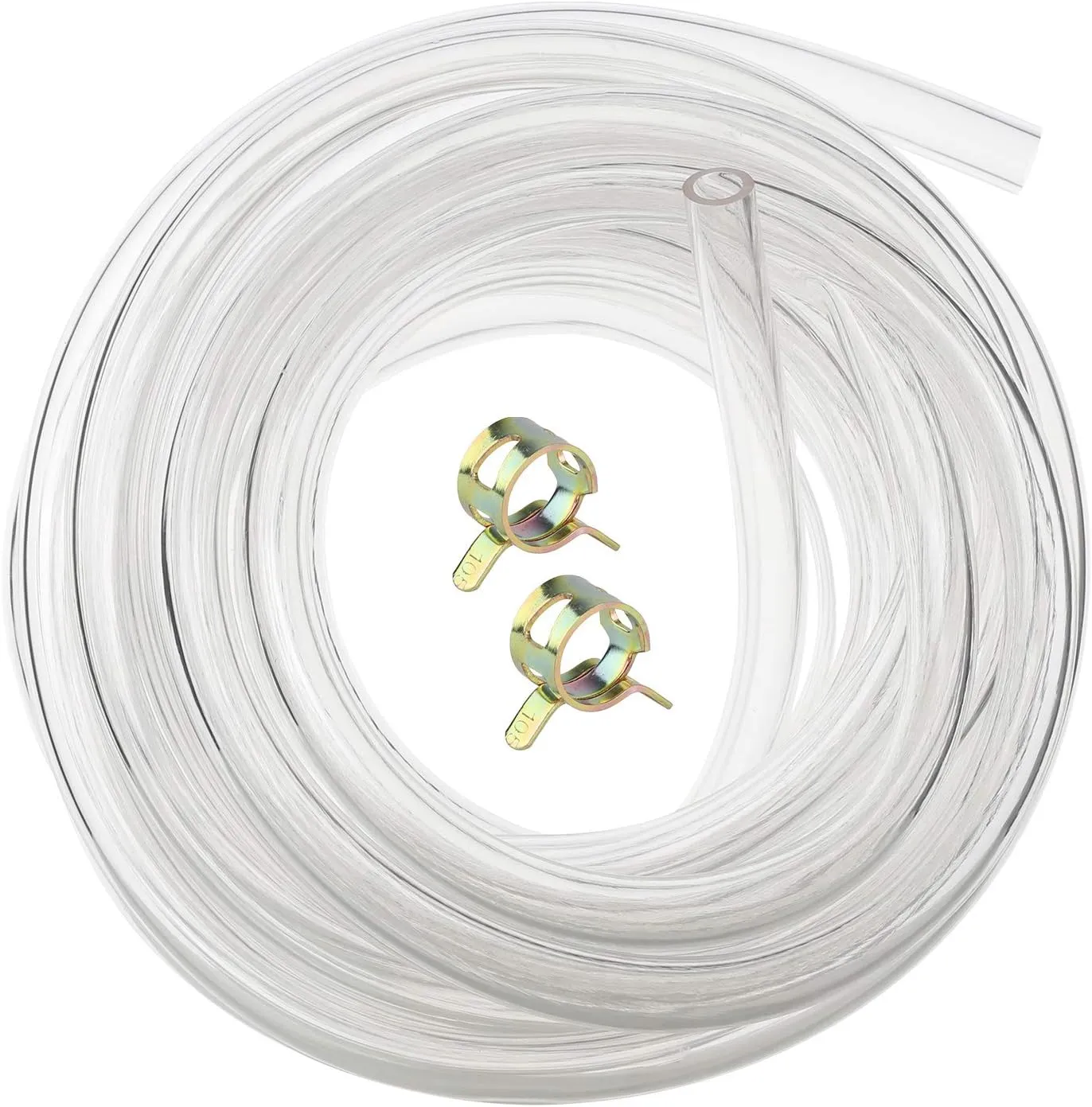 Bild von Hyber und Cara PVC Schlauch 5 Meter mit 8 bis 11 Millimeter Durchmesser und 2 Schlauchschellen