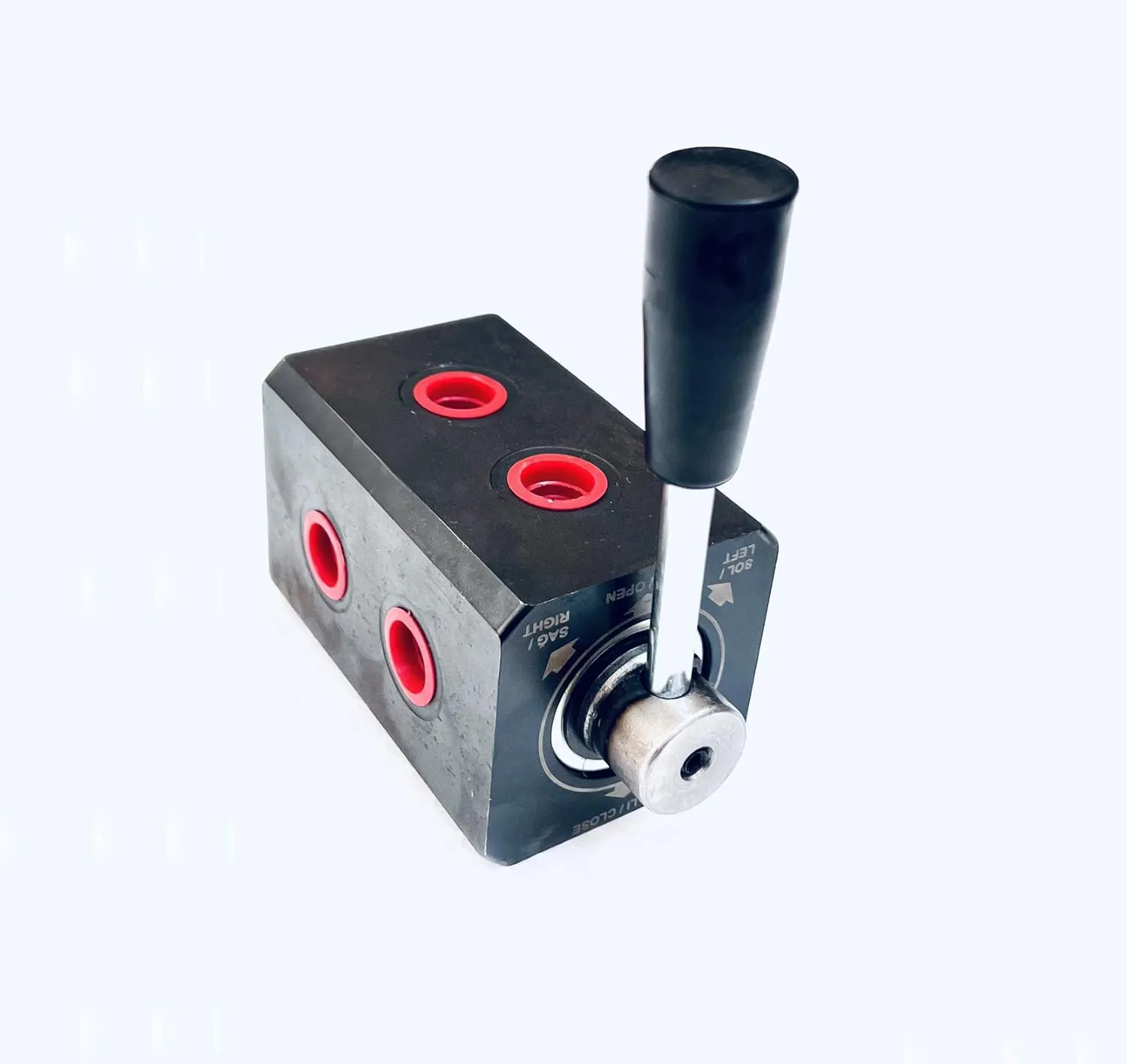 Bild von Hydraulik 6 Wege Umschaltventil aus Stahl mit 3/8 Zoll BSP Anschluss