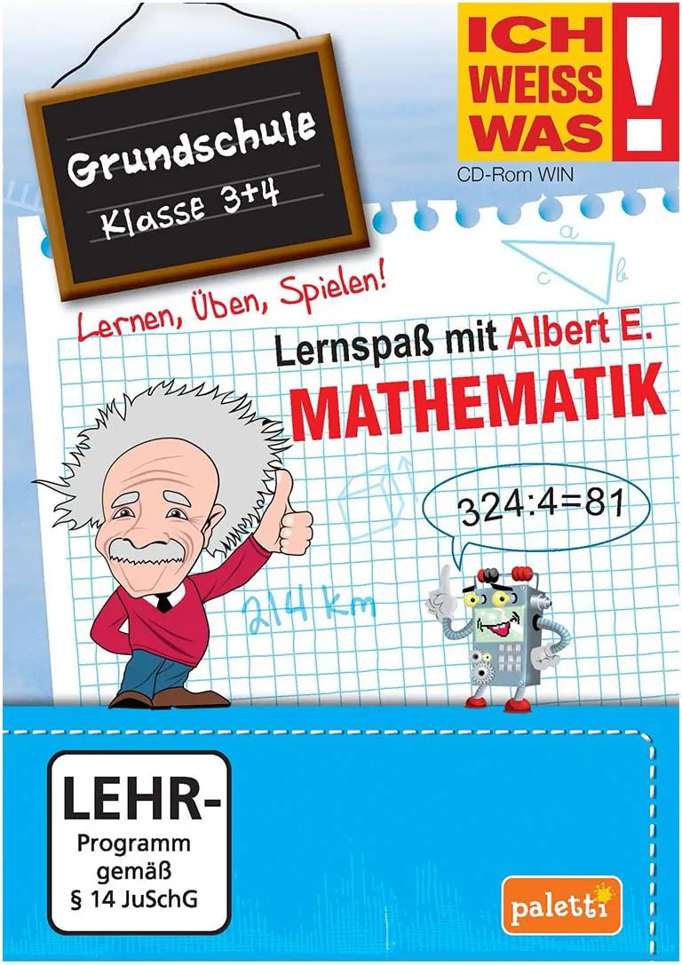 Bild von Ich weiss was! Lernspaß mit Albert E. Mathematik für die Grundschule 3 und 4 CD ROM
