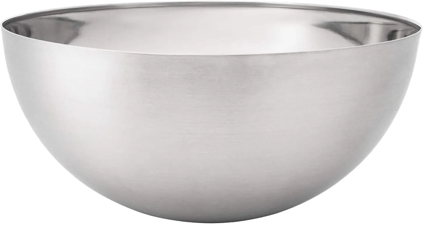 Bild von IKEA Blanda Blank Salatschüssel aus Edelstahl mit 28 cm Durchmesser