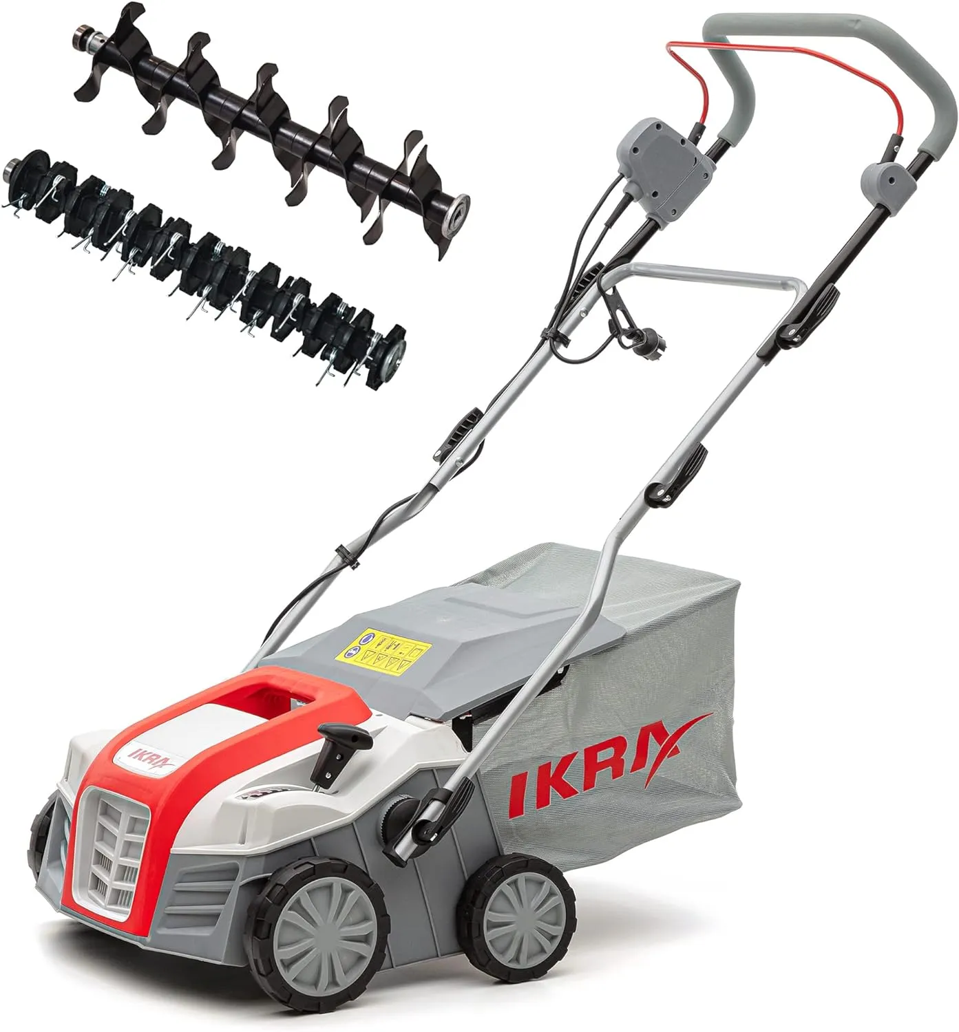 Bild von IKRA IEVL 2000 Elektro Vertikutierer mit 2000 Watt, 40 cm Arbeitsbreite und 55 Liter Fangkorb