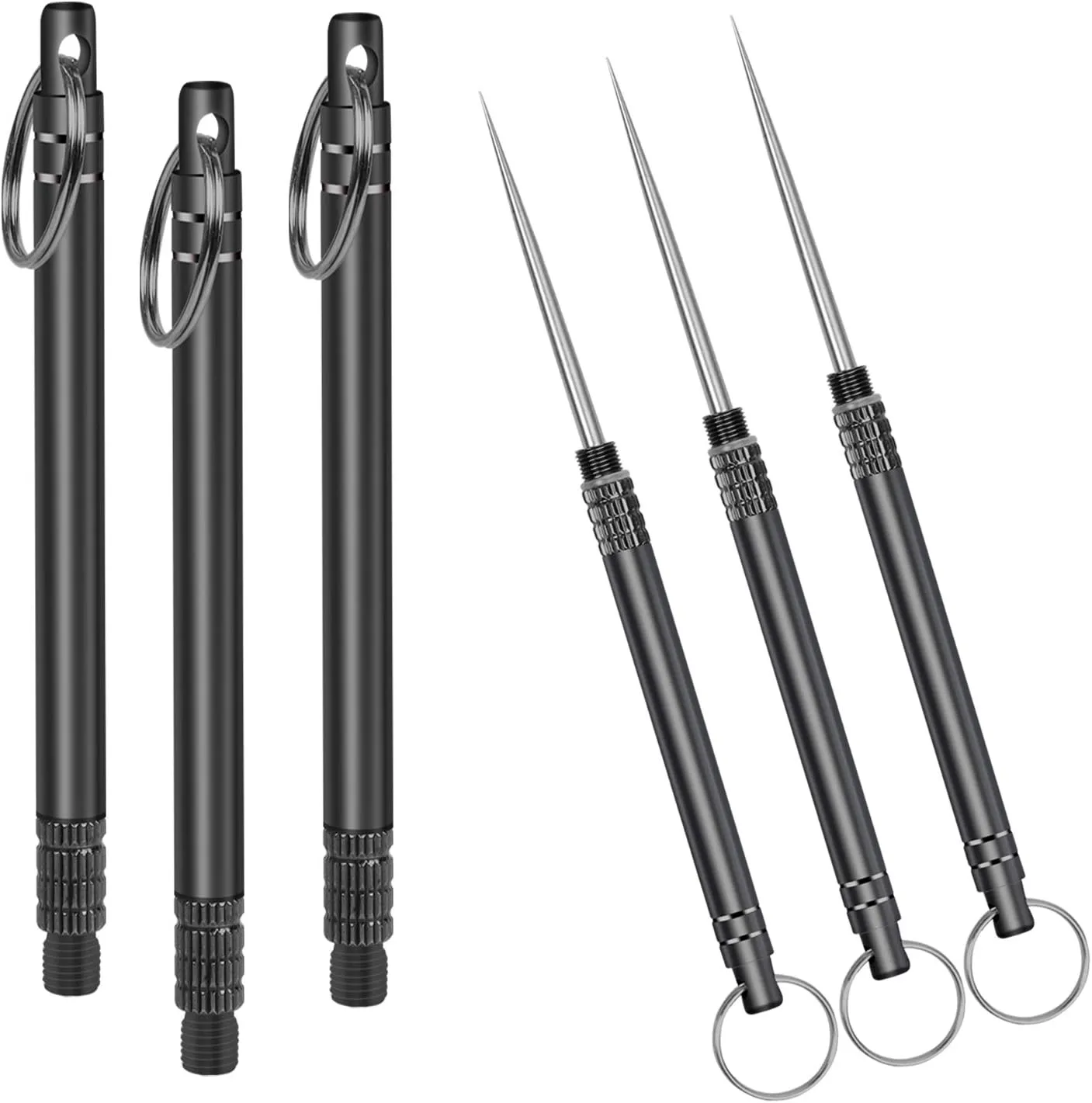 Bild von Iliensa 3er Set tragbare Titan Zahnstocher aus Edelstahl für Outdoor und Reisen