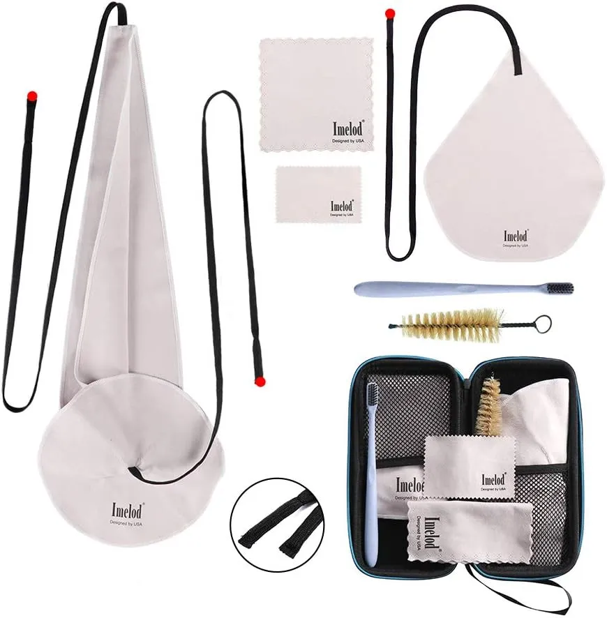Bild von Imelod Saxophon-Reinigungsset mit Tasche und Zubehör für Alt- und Tenorsaxophone