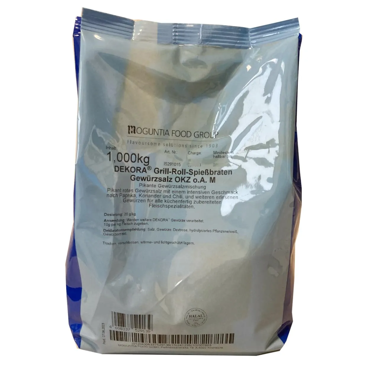 Bild von Indasia Dekora Gewürzsalz für Grill, Roll- und Spießbraten 1 kg