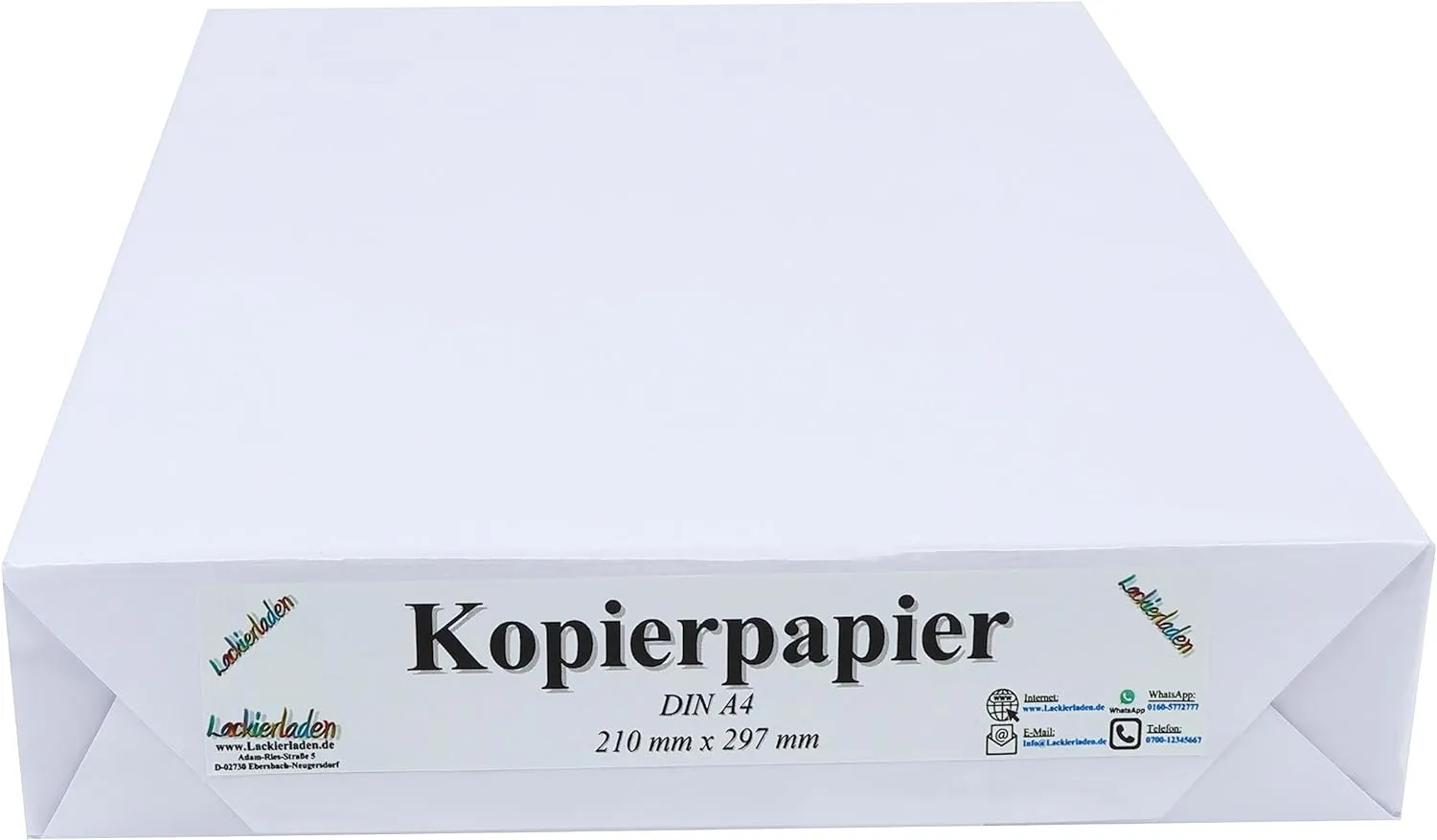 Bild von INDIGOS A4 Kopierpapier mit 500 Blatt, 80 g, weiß