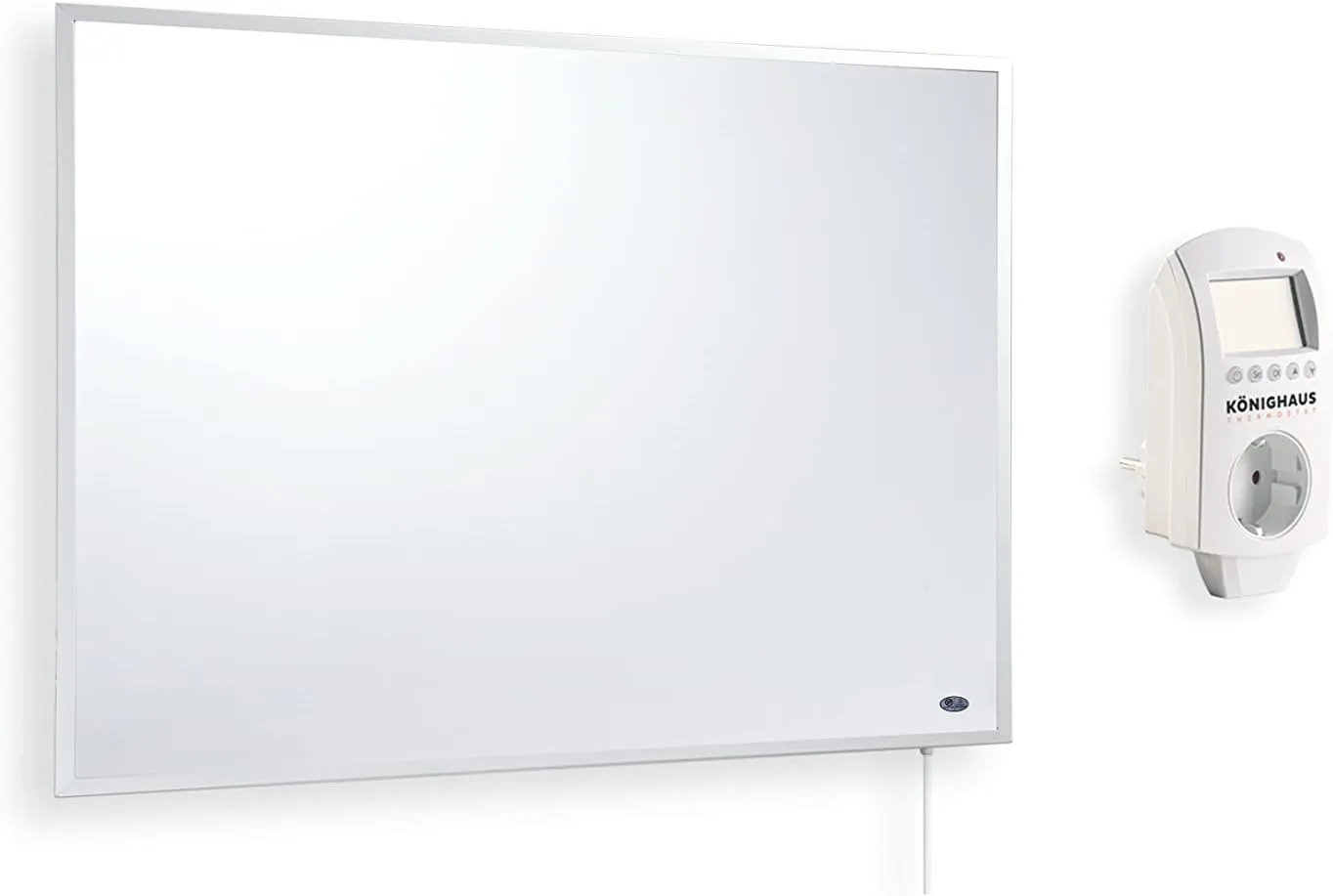 Bild von Infrarot Heizung mit Thermostat und 130 Watt, TÜV SÜD geprüft, mit Überhitzungsschutz und 5 Jahren Herstellergarantie