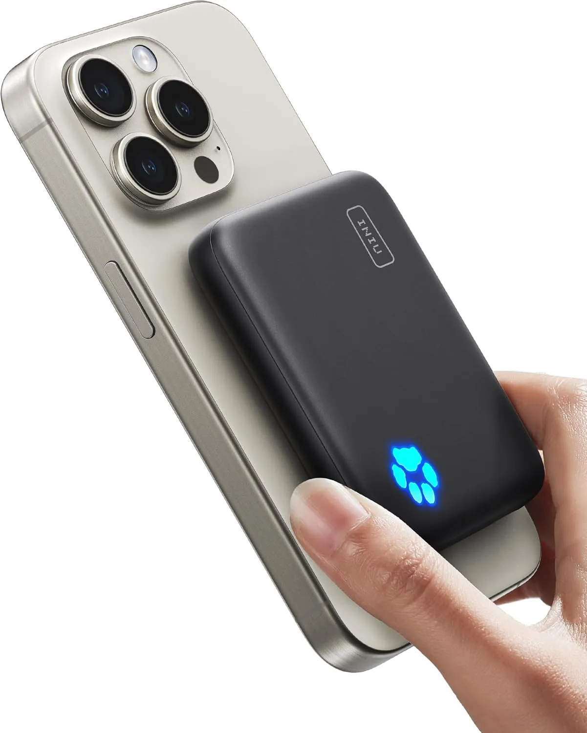 Bild von INIU magnetische 10000mAh Powerbank mit 20W Schnellaufladung und USB-C (kompatibel mit iPhone 12 bis 16 und MagSafe)