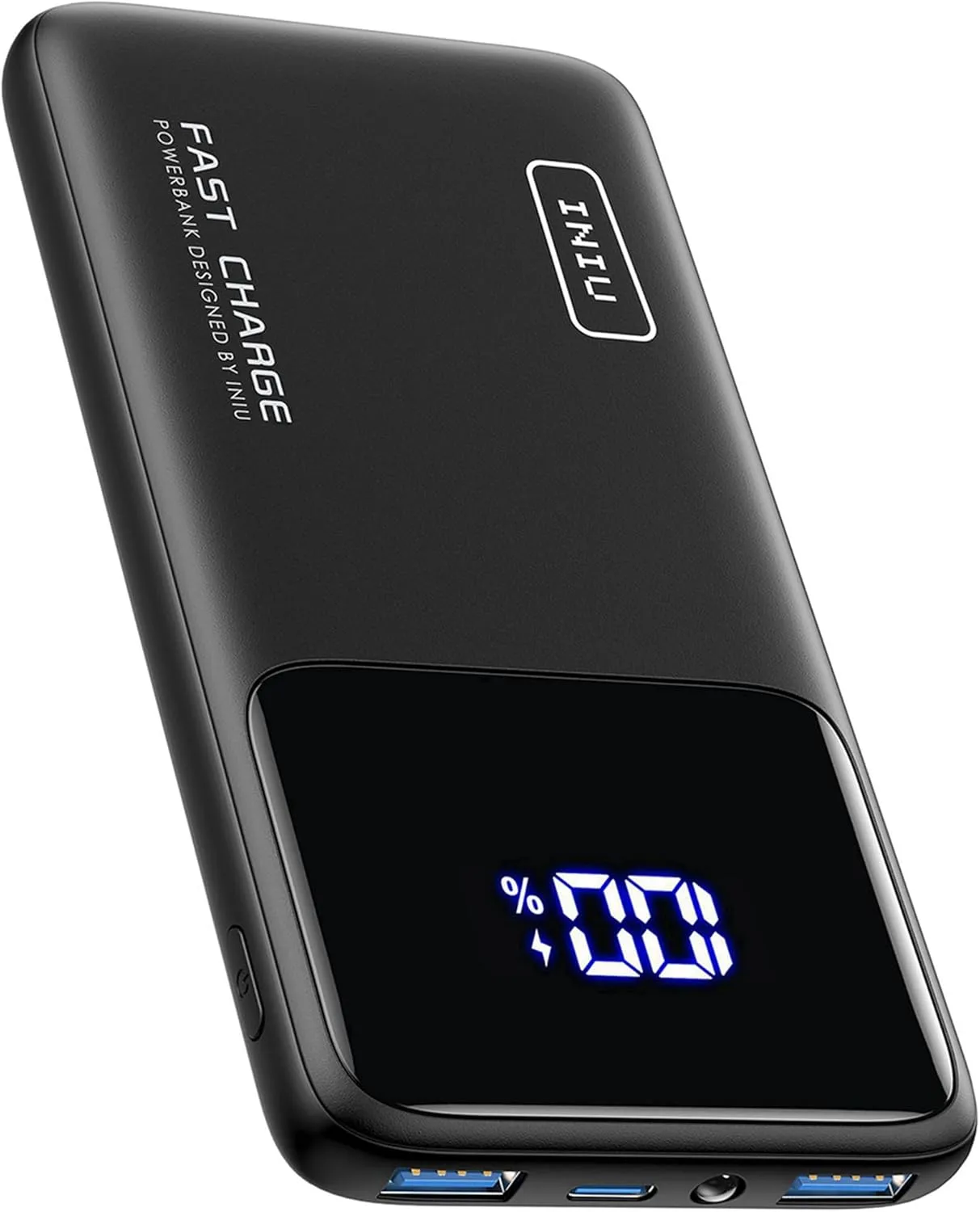 Bild von INIU Power Bank mit 10000mAh, schlankem Design und 22.5W Fast Charging, kompatibel mit iPhone und Samsung Geräten
