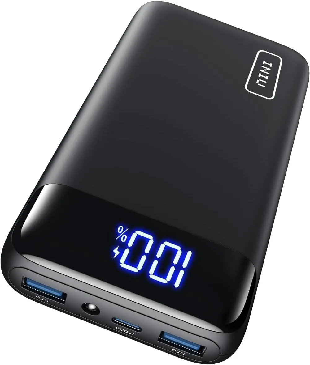 Bild von INIU Power Bank mit 20000mAh und 22,5W, USB-C, PD 3.0, QC 4.0, LED Display, kompatibel mit iPhone und Samsung