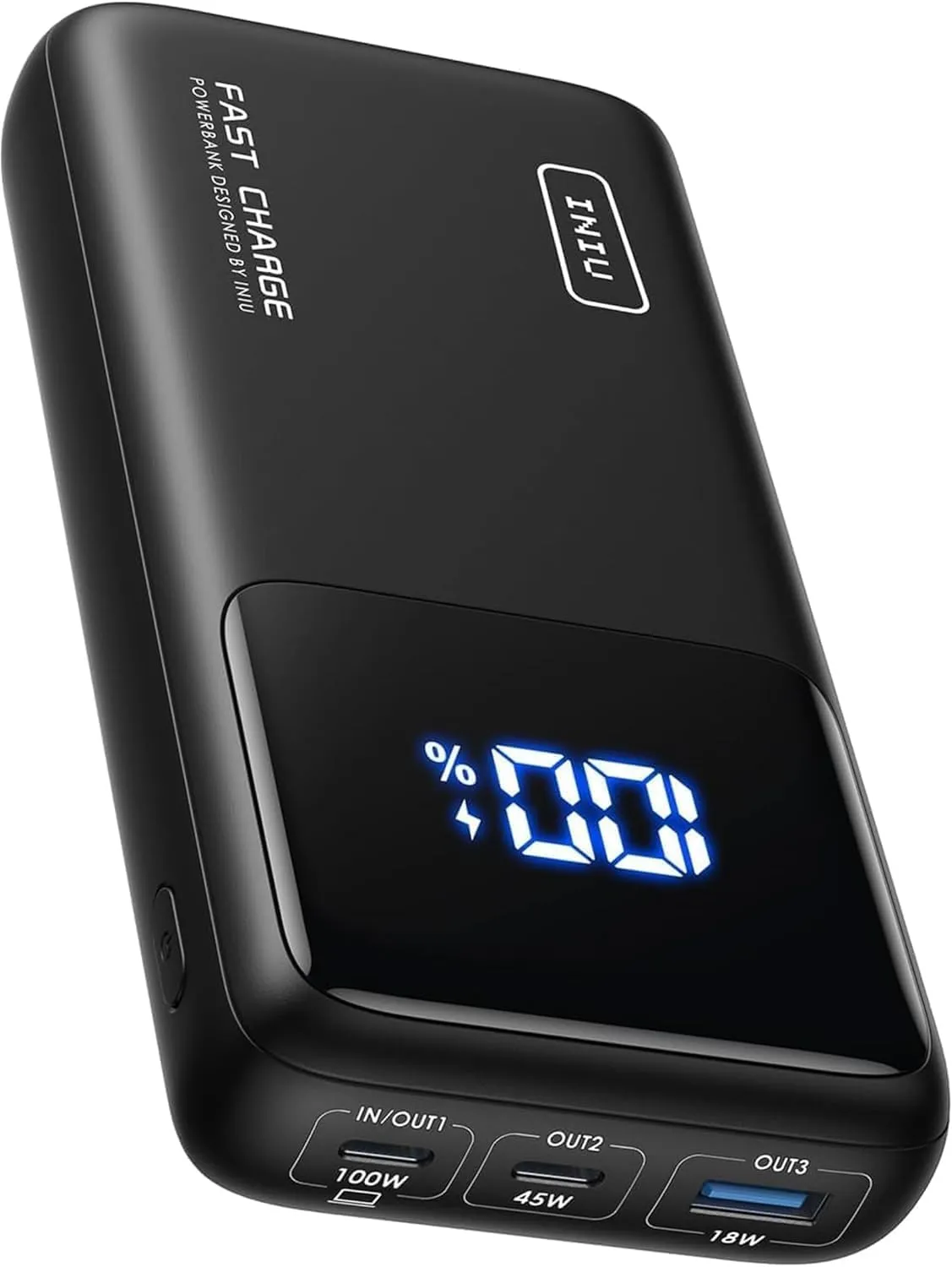 Bild von INIU Power Bank mit 25000 mAh und 100W Leistung, kompakt und kompatibel mit MacBook Pro, Surface Go, iPad Air und iPhone 16 Pro Max