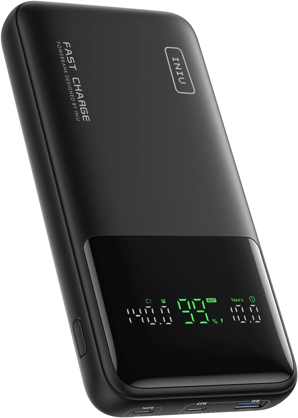 Bild von INIU Power Bank mit 27000mAh und 140W Leistung, kompakt und leistungsstark, USB-C Ein- und Ausgang für Smartphones und Laptops
