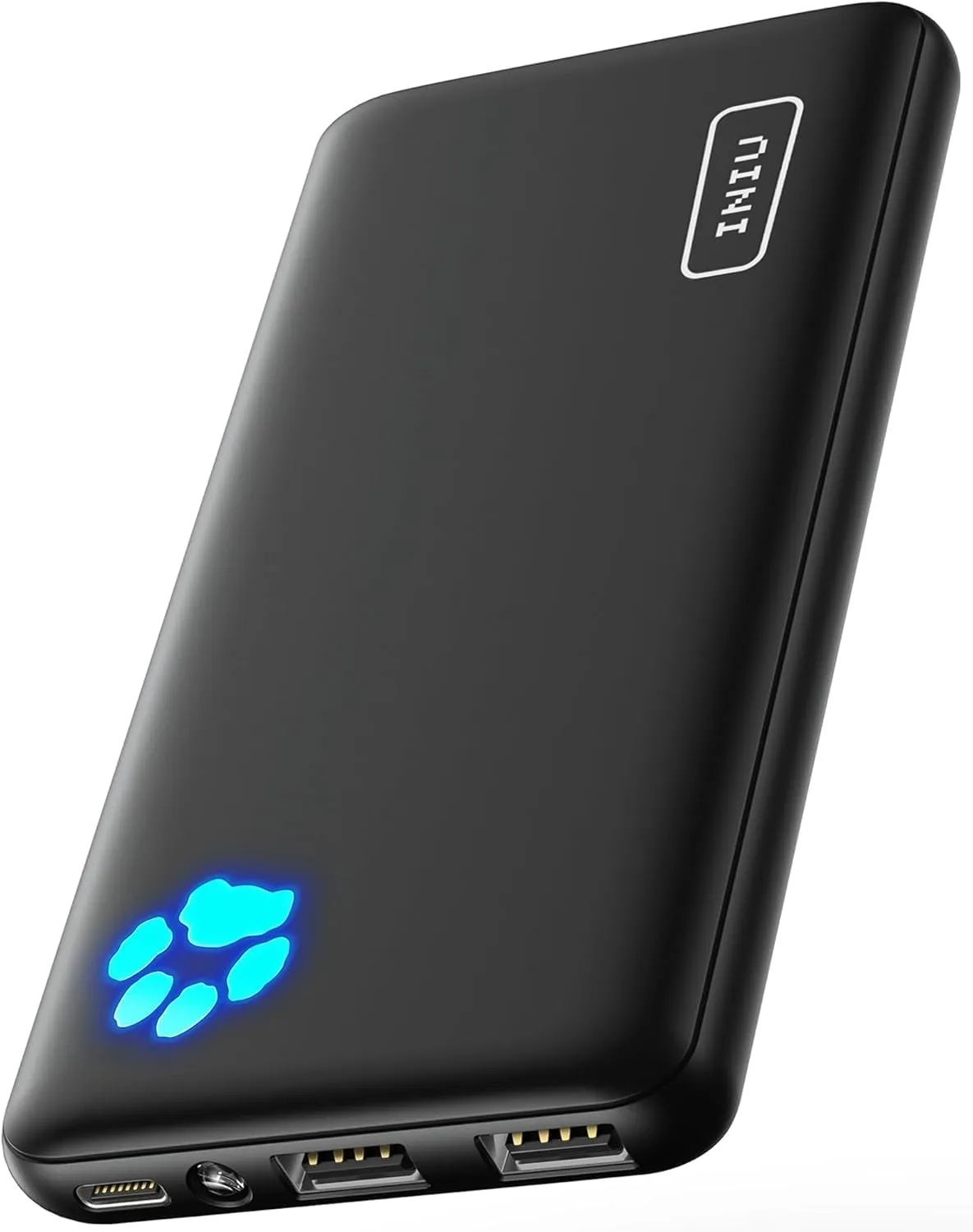 Bild von INIU Ultra Slim Power Bank mit 10000mAh, USB-C Input und Output, inklusive Taschenlampe, kompatibel mit iPhone 11 bis 16 und Samsung Huawei