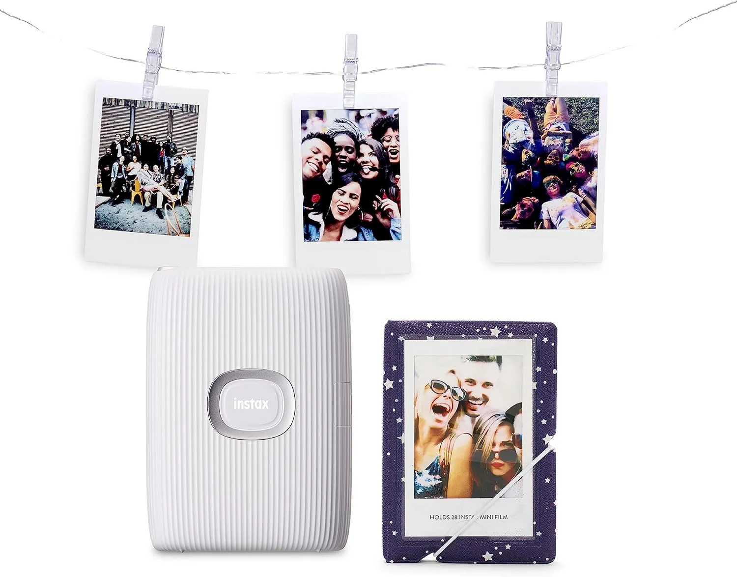 Bild von INSTAX Mini LINK2 Smartphone Drucker Bundle in Clay White