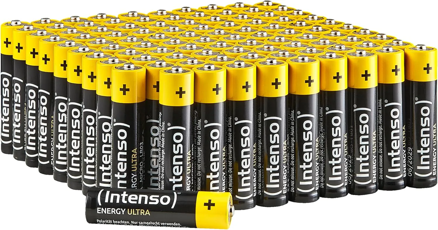 Bild von Intenso Energy Ultra AAA Alkaline Batterien 100er Pack in Gelb-Schwarz