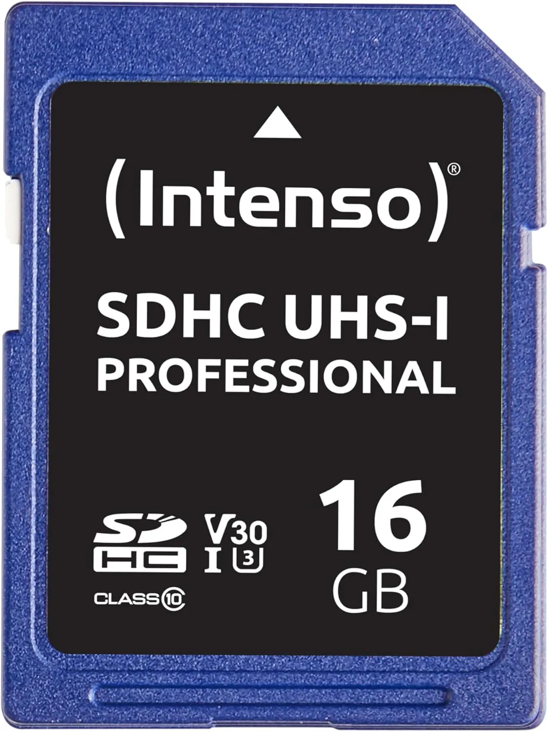 Bild von Intenso Professional 16GB SDHC Speicherkarte UHS-I Class 10 U3 V30 mit bis zu 100 MB/s in Blau
