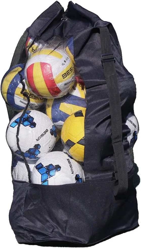 Bild von IPENNY große Balltasche aus 420D Oxford für die Aufbewahrung von 15 bis 20 Bällen, geeignet für Basketball, Volleyball und Fußball