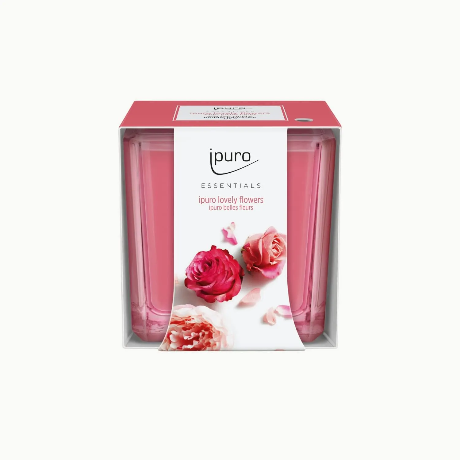 Bild von ipuro Lovely Flowers Duftkerze im Glas mit 125 g, blumigen Noten und frischem Duft