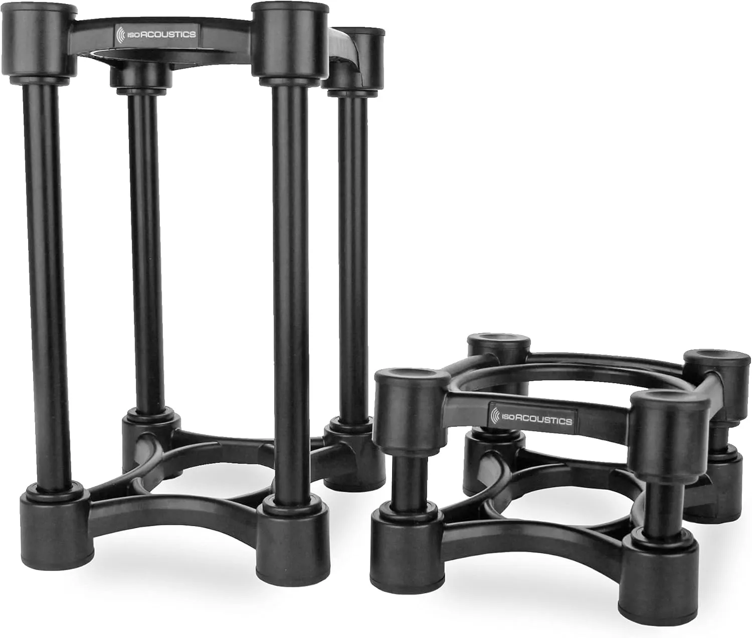 Bild von IsoAcoustics Iso-130 Lautsprecherstative im Paar, schwingungsdämpfend und höhenverstellbar