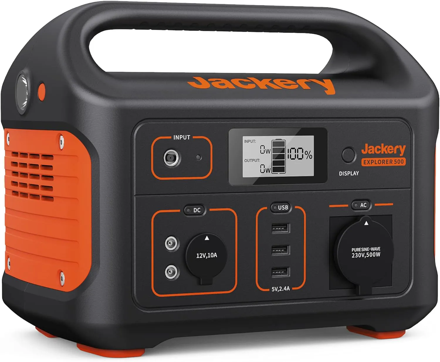Bild von Jackery Explorer 500 tragbare Powerstation mit 518 Wh und 230V Steckdose für mobile Stromversorgung