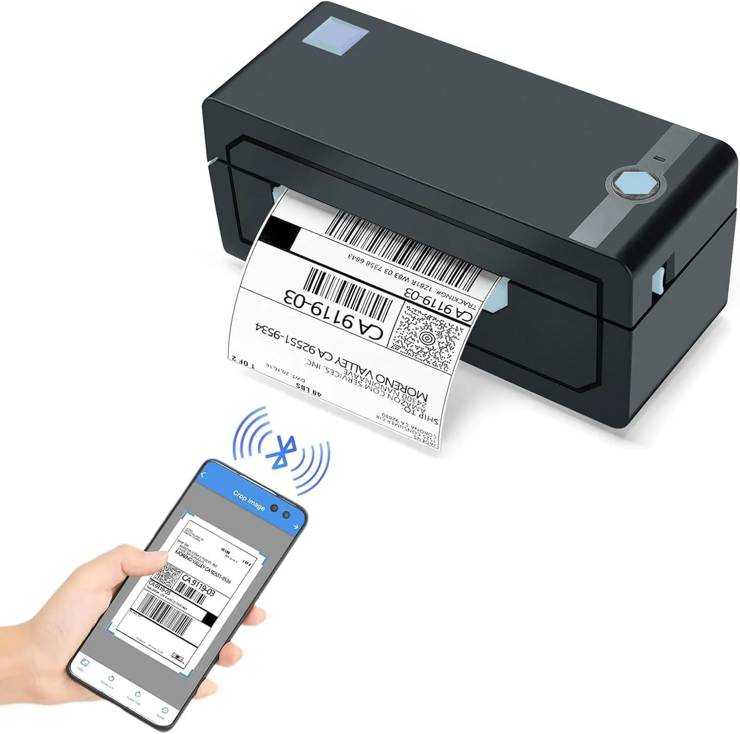 Bild von JADENS Bluetooth Etikettendrucker für 4x6 Zoll Etiketten, kompatibel mit Zalando, Amazon und Shopify