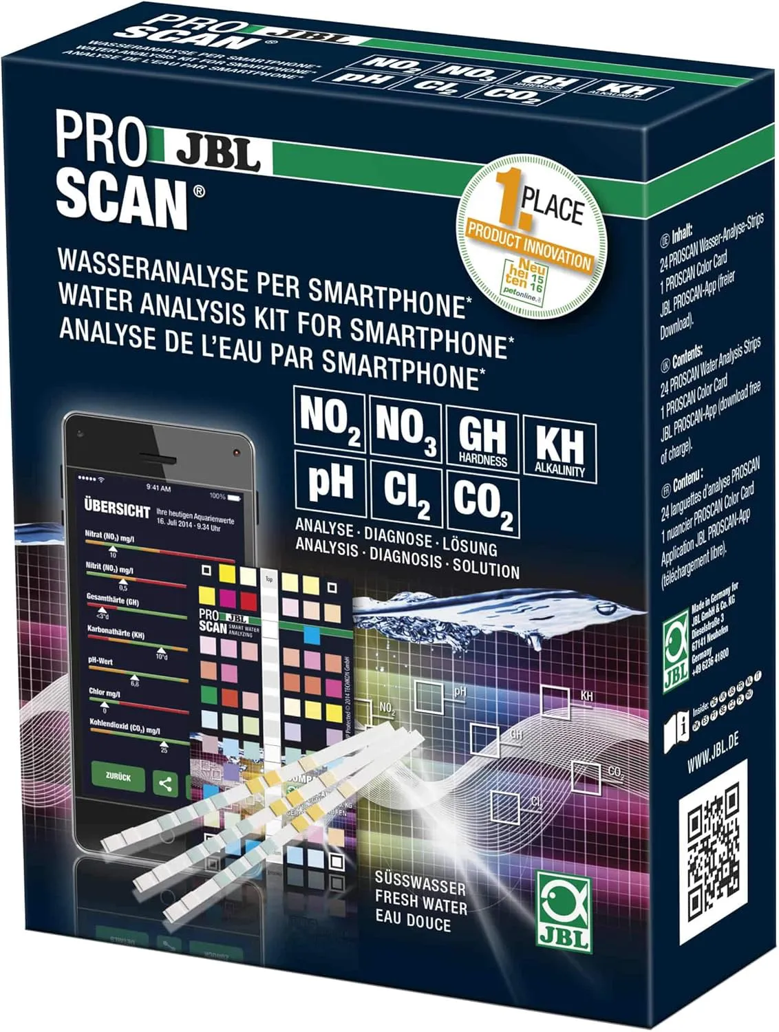 Bild von JBL ProScan 25420 Wassertest für Süßwasser-Aquarien mit Smartphoneauswertung, 1 Stück