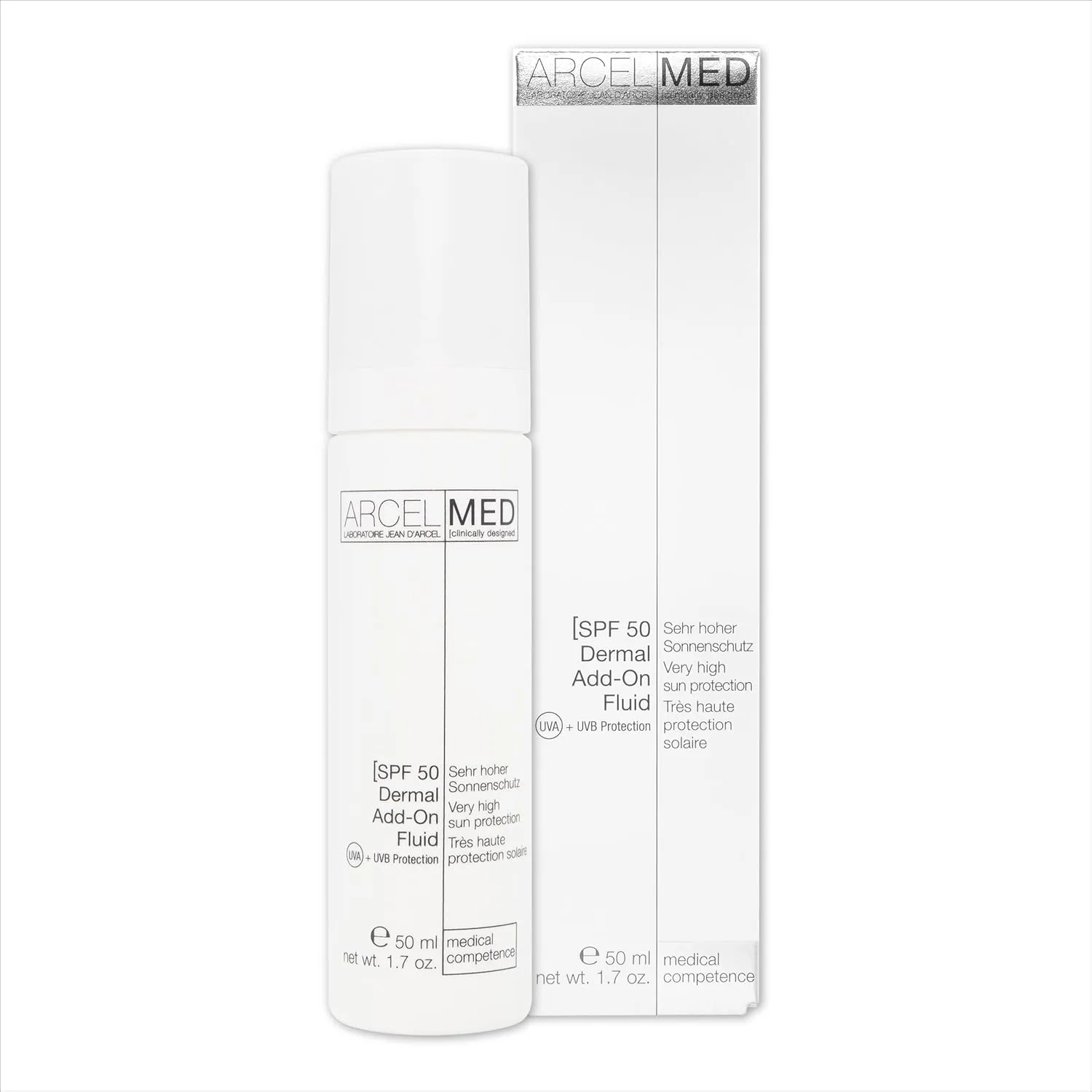 Bild von JEAN D'ARCEL ARCELMED Dermal Add-On Fluid SPF 50+ Anti-Aging Sonnenschutz für empfindliche Haut 50 ml