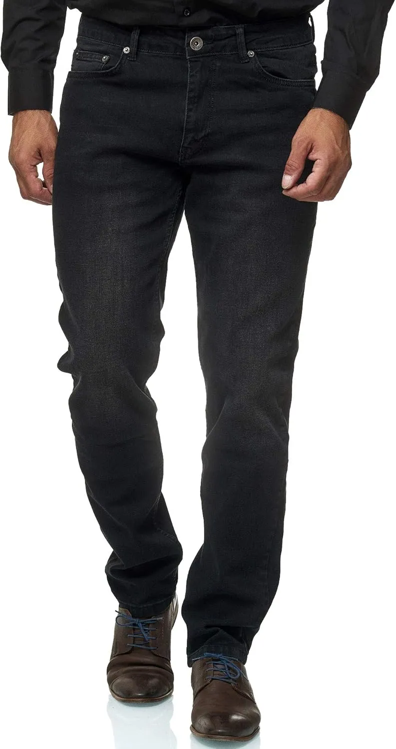 Bild von JEEL Herren Jeans im Regular-Fit mit Stretch und Straight-Cut in Basic Washed Ausführung