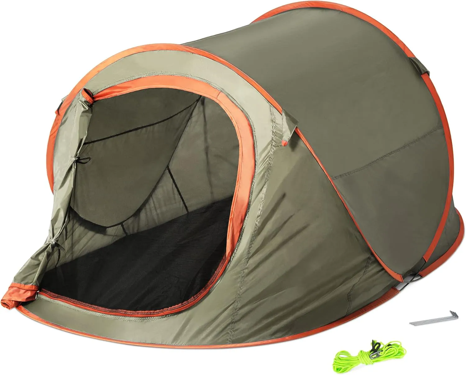 Bild von JEMIDI Pop Up Zelt für 2 Personen, wasserdicht und schnellaufbaubar, ideal für Camping, Strand und Festivals