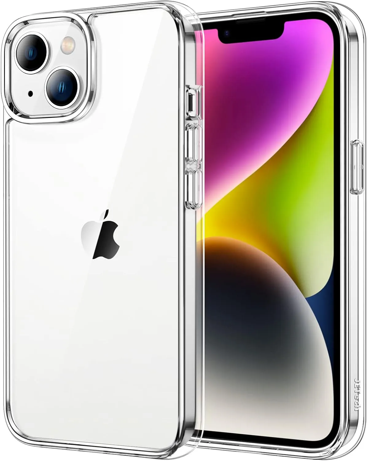 Bild von JETech Hülle für iPhone 14 mit 6,1 Zoll, stoßfest und kratzfest, transparente Rückseite
