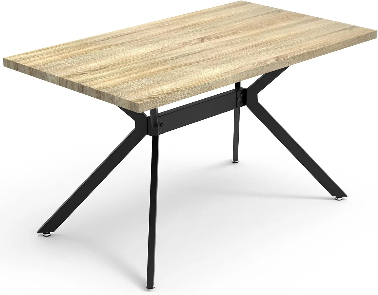 Bild von JIJIAN Esstisch aus Holz 140x80 cm für Küche und Wohnzimmer, kratzfest und leicht zu reinigen