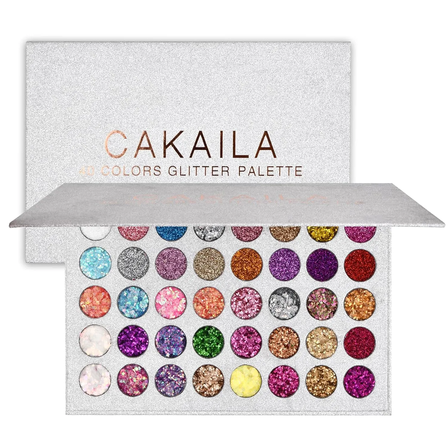Bild von Jinlaili 40 Farben Glitzer Lidschattenpalette