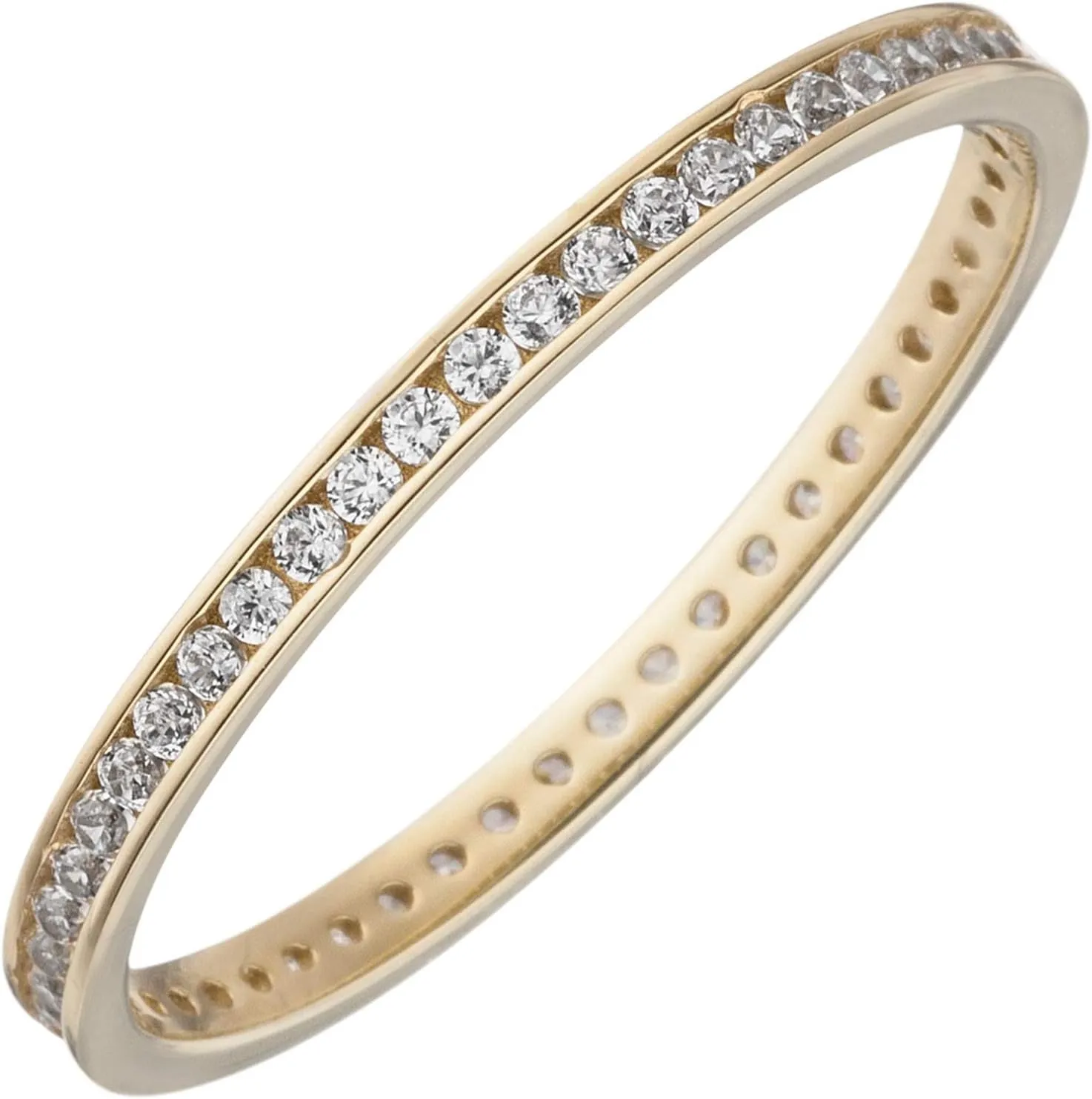 Bild von Jobo Damenring aus 333 Gold mit Zirkonia