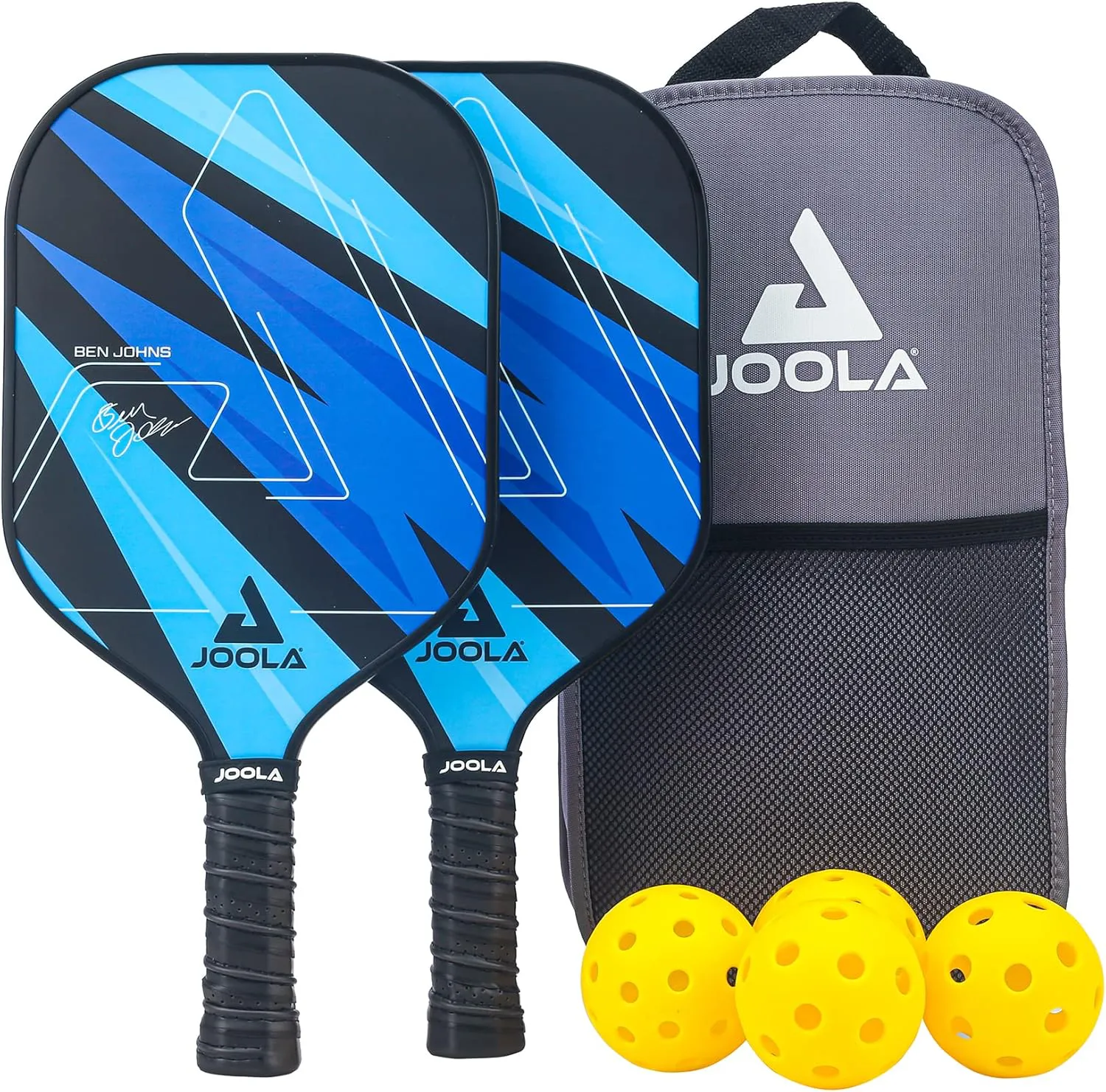 Bild von JOOLA Blue Lightning Pickleball Set mit 2 Schlägern, 4 Bällen und Tasche, 7-teilig