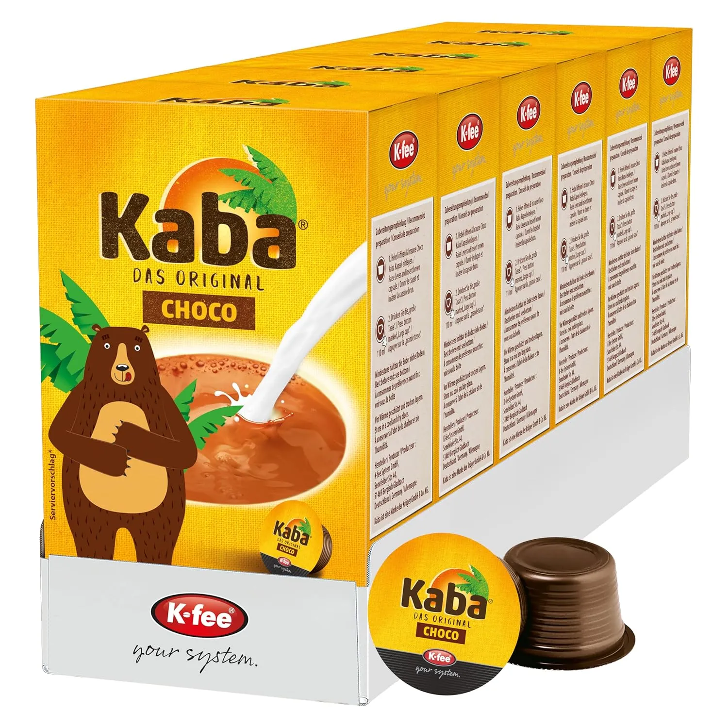 Bild von Kaba Choco Kapseln für K-fee und Aldi EXPRESSI, leckere Trinkschokolade in Kapselform