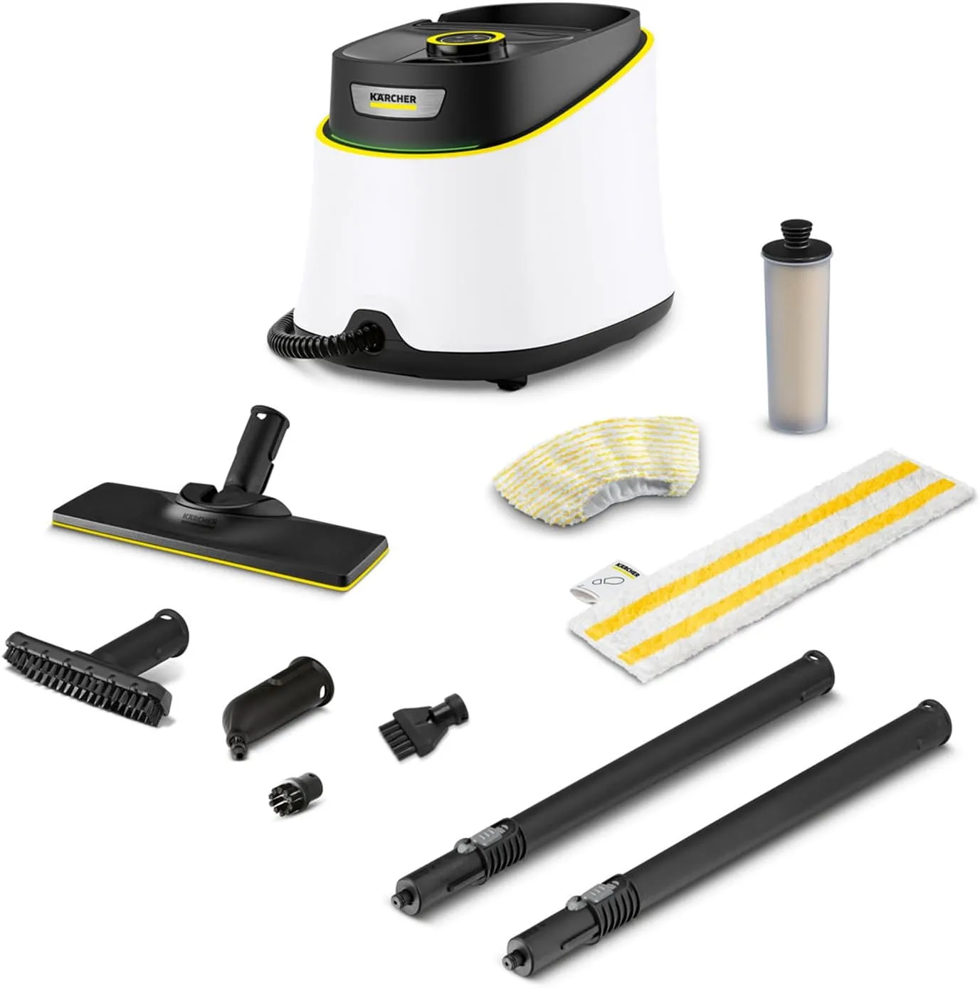 Bild von Kärcher Dampfreiniger SC 3 Deluxe mit 1.900 Watt Leistung und 3,5 bar Dampfdruck, inklusive Bodenreinigungsset und Zubehör