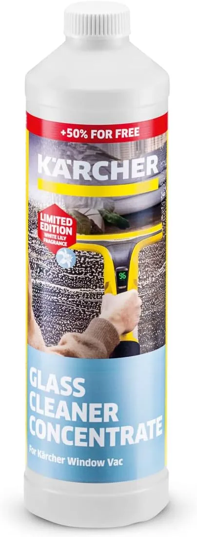 Bild von Kärcher RM 500 Glasreiniger-Konzentrat 750 ml in Limited Edition Weiße Lilie, geeignet für Akku-Fenstersauger und manuelle Anwendung