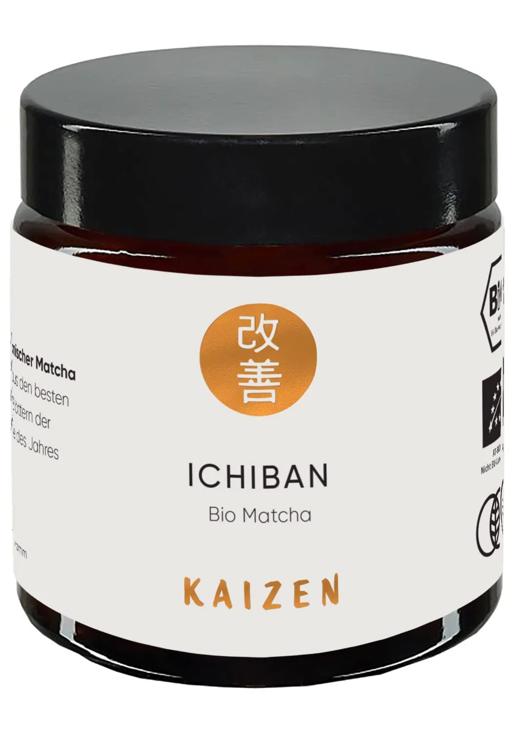 Bild von Kaizen Ichiban Bio Matcha Tee 30g Dose aus Kagoshima Japan