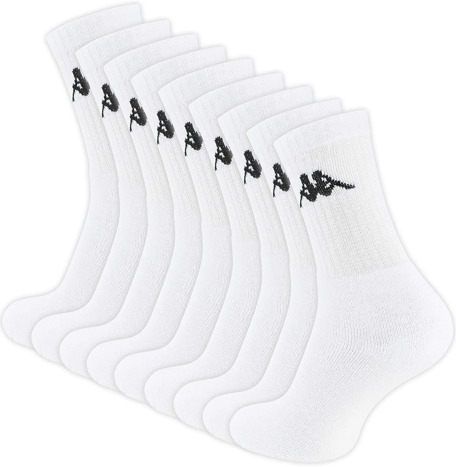 Bild von Kappa Tennissocken in Weiß für 6 bis 12 Paare