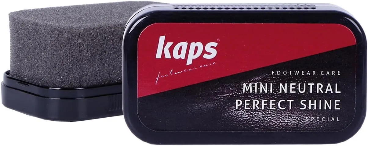 Bild von Kaps Mini Perfect Shine Reise Schwamm für Lederschuhe zur Reinigung und Glanzverleihung