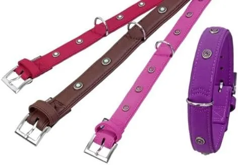 Bild von Karlie Art Buffalo Déco Halsband in Braun, Größe L mit 50 cm Länge und 30 mm Breite