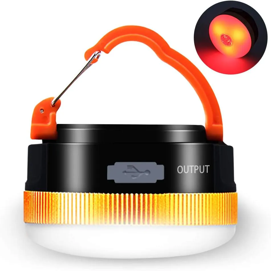 Bild von Karrong wiederaufladbare LED Campinglampe mit 4 Modi und Magnetfunktion