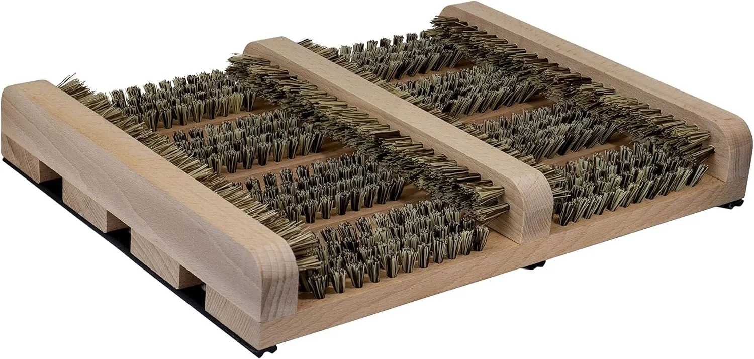 Bild von kaufMAX Schuhputzer Logan NATUREstyle aus Buche mit PVC-Borsten, 36x27x5 cm, für innen und außen