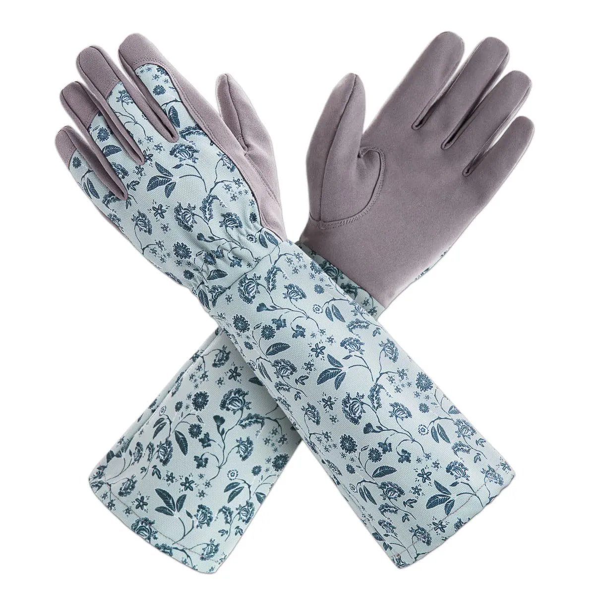 Bild von KAYGO Gartenhandschuhe für Damen KG129L in Grau, wasserabweisend und schützend vor Dornen