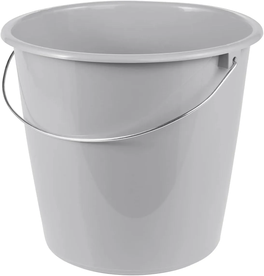 Bild von keeeper Eimer Erik mit Metallbügel, 10 l in Nordic Grey, Maße 28,5 x 28,5 x 26 cm