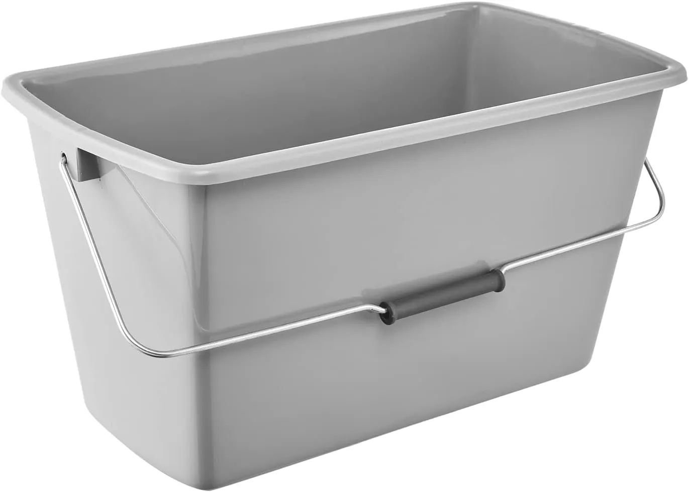 Bild von keeeper Putzeimer Bent mit 13 Litern in rechteckiger Form, aus Polypropylen, Maße 42 x 22 x 22,5 cm, Farbe Nordic Grey
