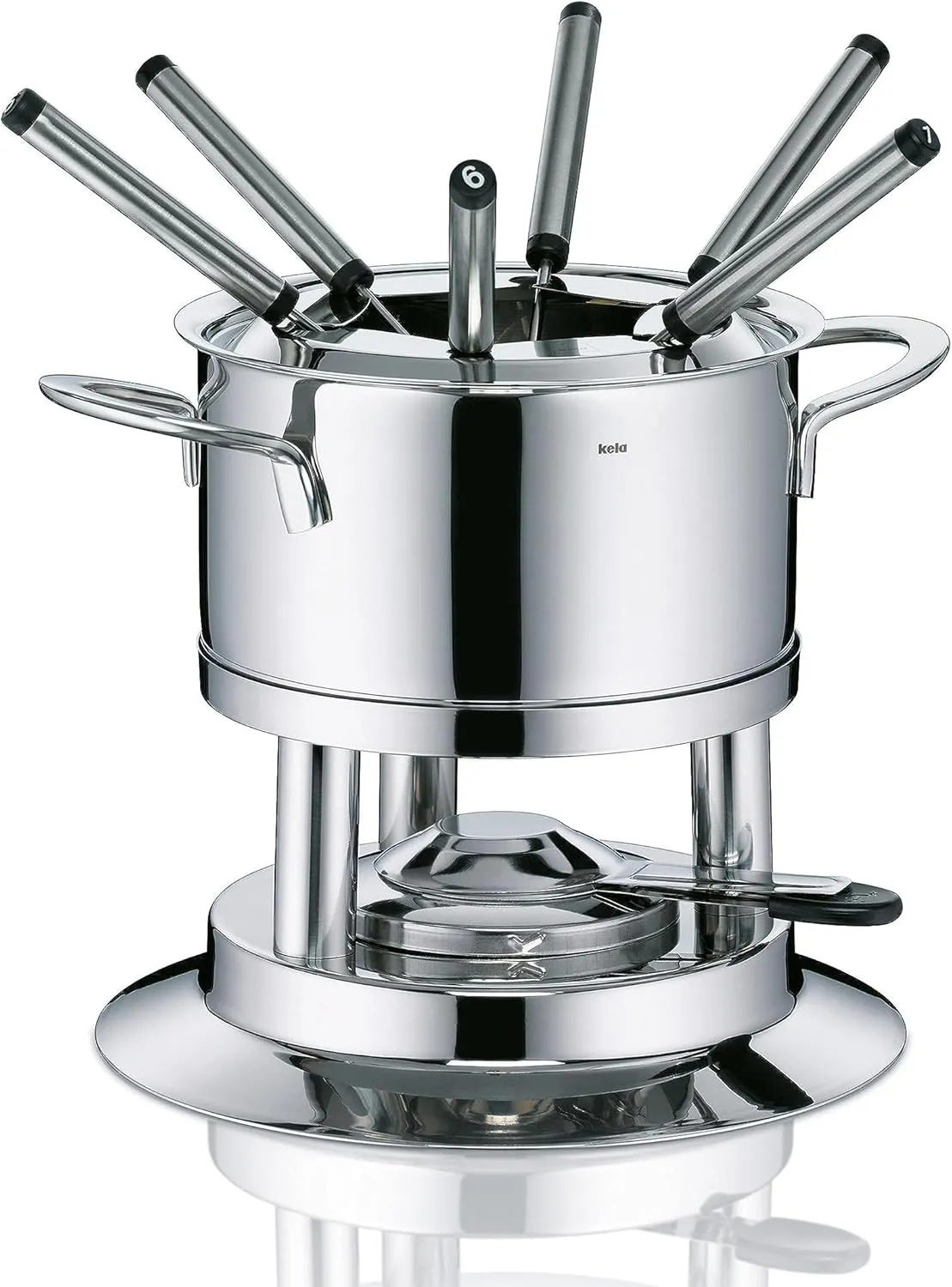 Bild von Kela Cailin Fleischfondue Set für 6 Personen mit 10 Teilen aus Edelstahl