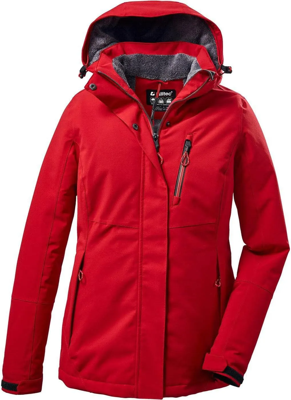 Bild von Killtec KOW 140 Damen Outdoorjacke mit abzippbarer Kapuze, wasserdicht, winddicht und atmungsaktiv