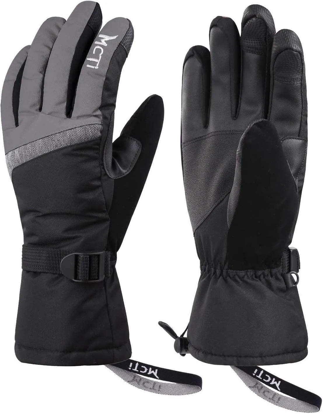 Bild von Kineed Damen Skihandschuhe mit Touchscreen Funktion, wasserdicht und winddicht, warm gefüttert mit 3M Thinsulate